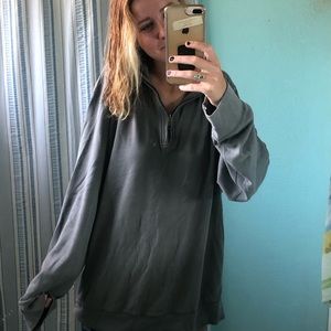 Oversized Grey 1/4 zip